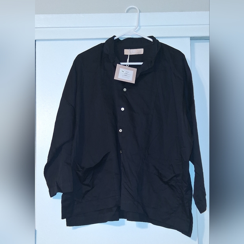 Black Button-Up Jacket